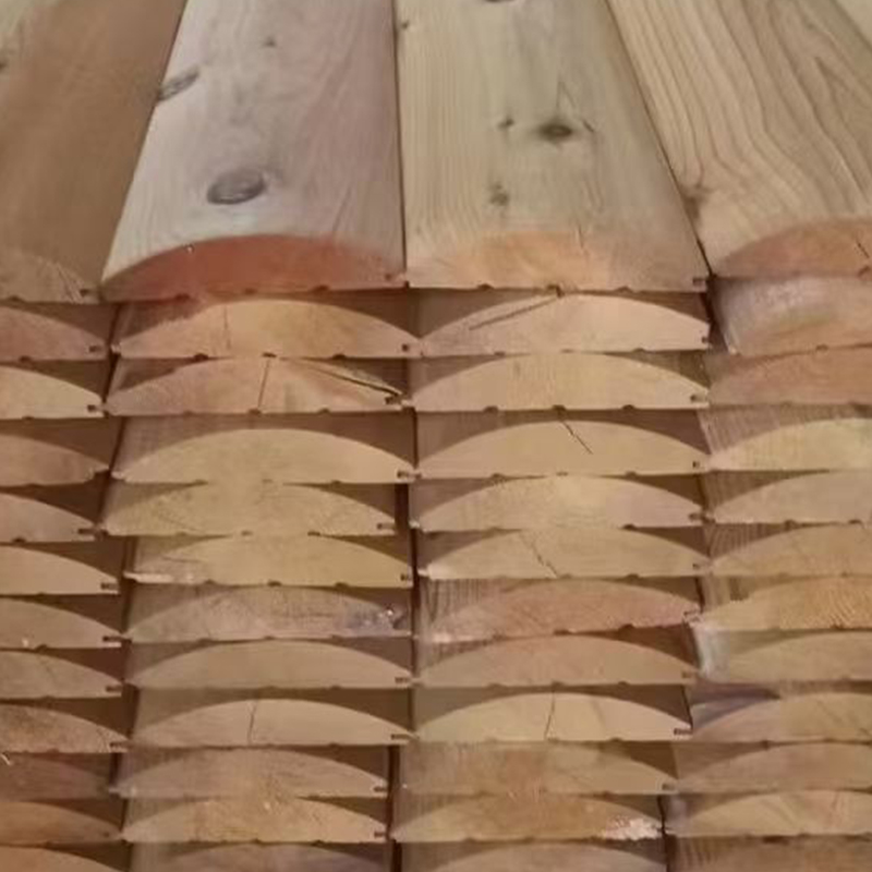 Douglas Fir D-Log sidespor
