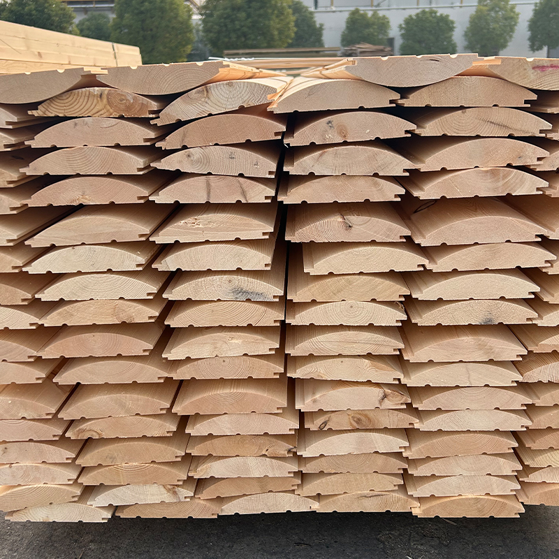 Douglas Fir D-Log sidespor